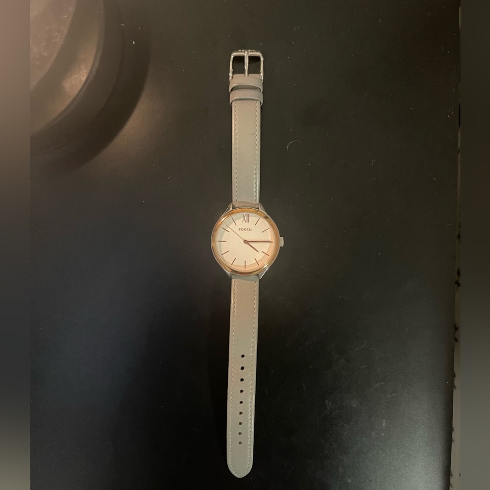 Fossil Leather Strap Watch